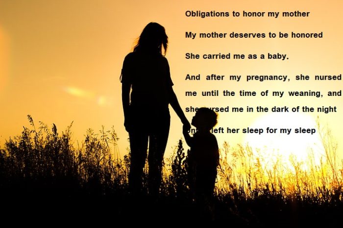 Arabic poems about mother